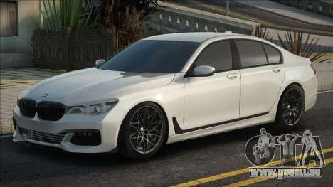 BMW 750I XDrive White pour GTA San Andreas