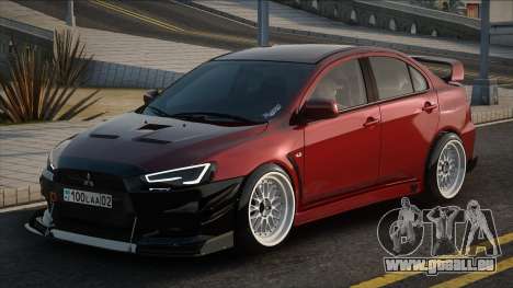 Mitsubishi Lancer Evolution X Red pour GTA San Andreas