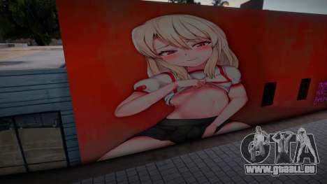 Anime Girl Wall Art pour GTA San Andreas