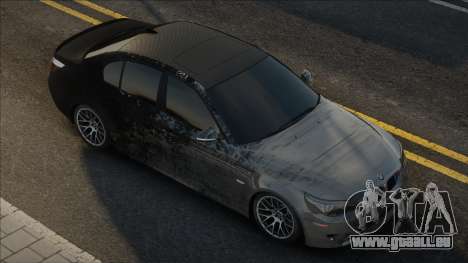 BMW M5 E60 Black White pour GTA San Andreas