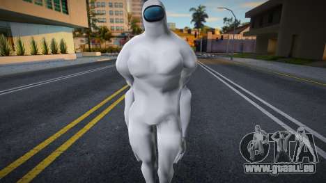Among Us Imposter Musculosos White für GTA San Andreas