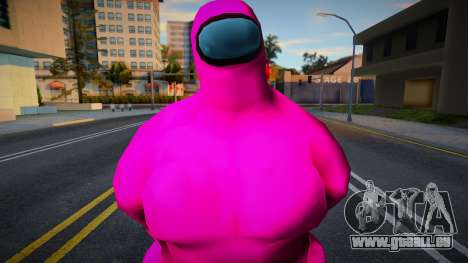 Among Us Imposter Musculosos Pink 1 für GTA San Andreas