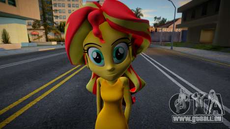 Sunset Shimmer Dress für GTA San Andreas