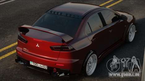 Mitsubishi Lancer Evolution X Red pour GTA San Andreas