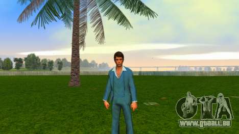 Tony Montana dans un costume bleu pour GTA Vice City