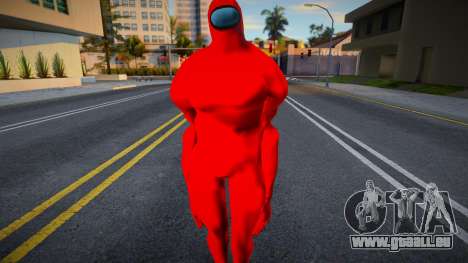 Among Us Imposter Musculosos Red für GTA San Andreas