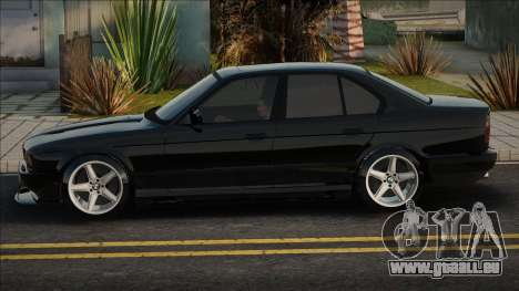 BMW 525I E34 1992 Black pour GTA San Andreas