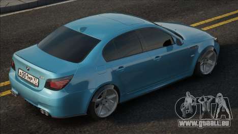 BMW M5 E60 Blue ver pour GTA San Andreas