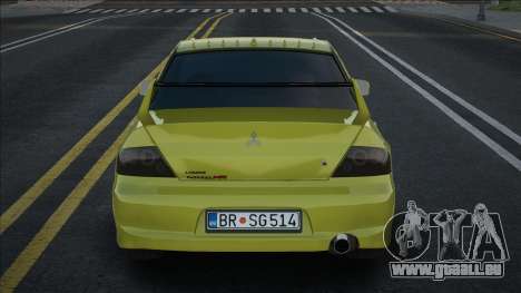 Mitsubishi Lancer EVO IX [Yellow] pour GTA San Andreas