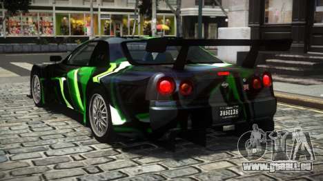 Nissan Skyline R34 X-Custom LE S8 pour GTA 4