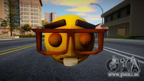 Emoji con cara de nerd inteligente für GTA San Andreas