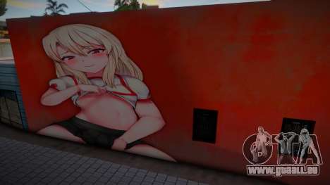 Anime Girl Wall Art pour GTA San Andreas