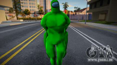 Among Us Imposter Musculosos Green für GTA San Andreas