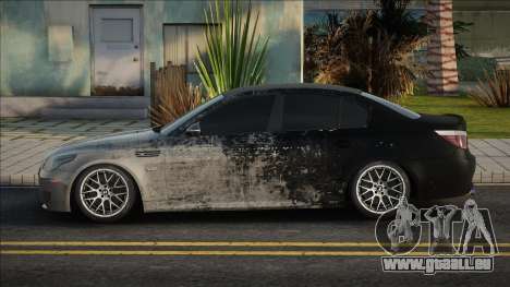 BMW M5 E60 Black White pour GTA San Andreas