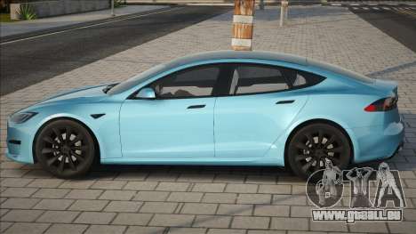 Tesla Model S Plaid Blue für GTA San Andreas