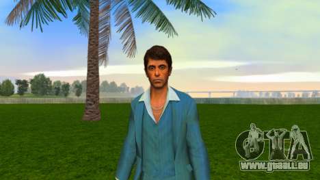 Tony Montana dans un costume bleu pour GTA Vice City