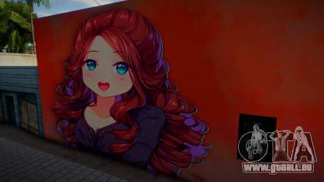 Anime Girl Wall Art pt. 5 für GTA San Andreas