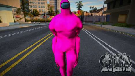 Among Us Imposter Musculosos Pink 1 pour GTA San Andreas