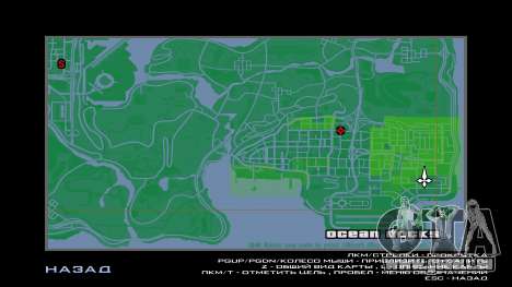 Green Map für GTA San Andreas