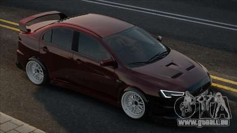 Mitsubishi Lancer Evolution X Red für GTA San Andreas