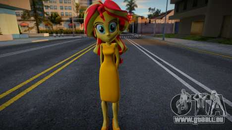 Sunset Shimmer Dress für GTA San Andreas