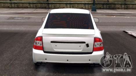 Lada Priora White Ver pour GTA 4