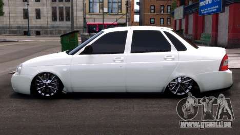 Lada Priora White Ver pour GTA 4