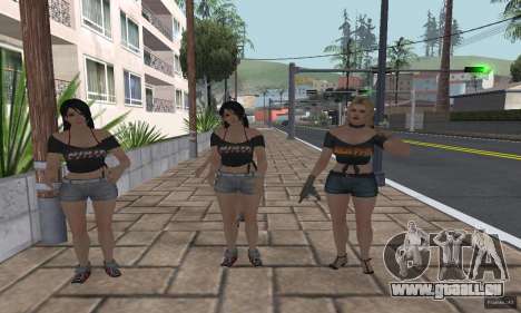 Gang Girls Ballas für GTA San Andreas