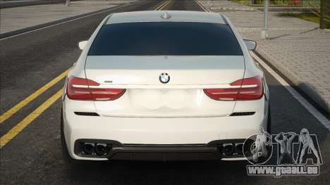 BMW 750I XDrive White pour GTA San Andreas