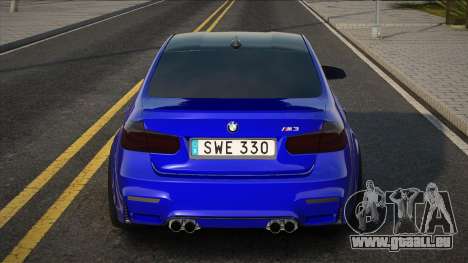 BMW M3 F30 Blue pour GTA San Andreas