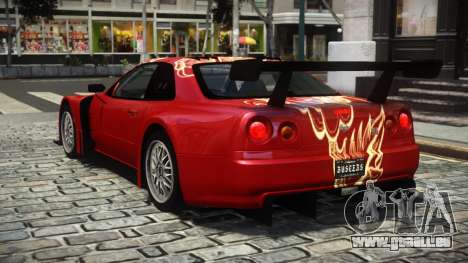 Nissan Skyline R34 X-Custom LE S9 pour GTA 4