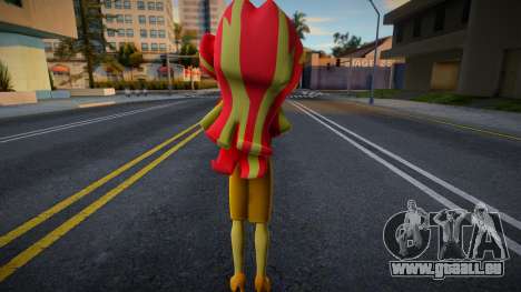 Sunset Shimmer Dress für GTA San Andreas