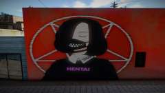 Anime Girl Wall Art Hentai für GTA San Andreas