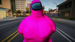Among Us Imposter Musculosos Pink 1 für GTA San Andreas