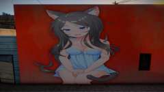 Anime Girl Wall Art pt. 4 für GTA San Andreas