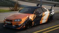 Nissan Skyline Jaune pour GTA San Andreas