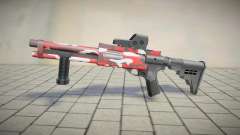 Red Camo Shotgun für GTA San Andreas