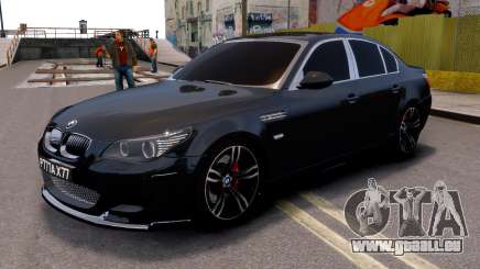 BMW M5 E60 Black pour GTA 4