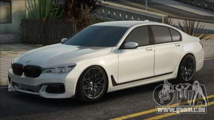 BMW 750I XDrive White pour GTA San Andreas
