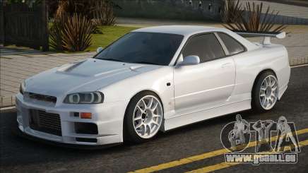 Nissan GT-R [White] für GTA San Andreas