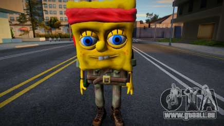 Bob Esponja tipo Rambo militar pour GTA San Andreas