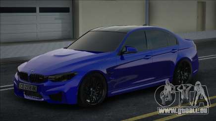 BMW M3 F30 Blue [Ukr Plate] für GTA San Andreas