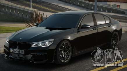 BMW 750I XDrive Black [Ukr Plate] pour GTA San Andreas
