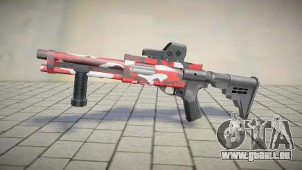 Red Camo Shotgun für GTA San Andreas