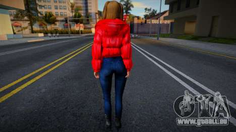 Tina Armstrong - Skinny Slip Puffer Jacket Happy für GTA San Andreas
