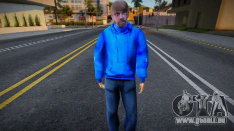 Mec dans un sweat-shirt bleu dans le style de CR pour GTA San Andreas