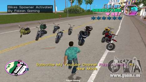 Alle Motorräder spawnen für GTA Vice City
