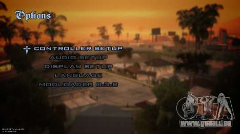 Nouvel arrière-plan du menu pour GTA San Andreas