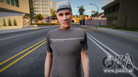 Un homme coiffé d’une casquette dans le style de pour GTA San Andreas