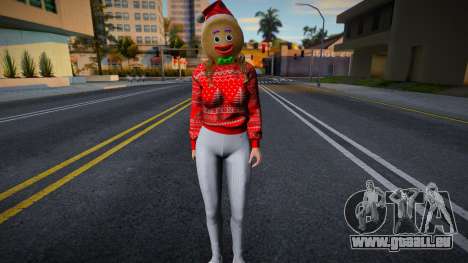 Monica - Christmas Sweater Knitted Leggings v2 für GTA San Andreas